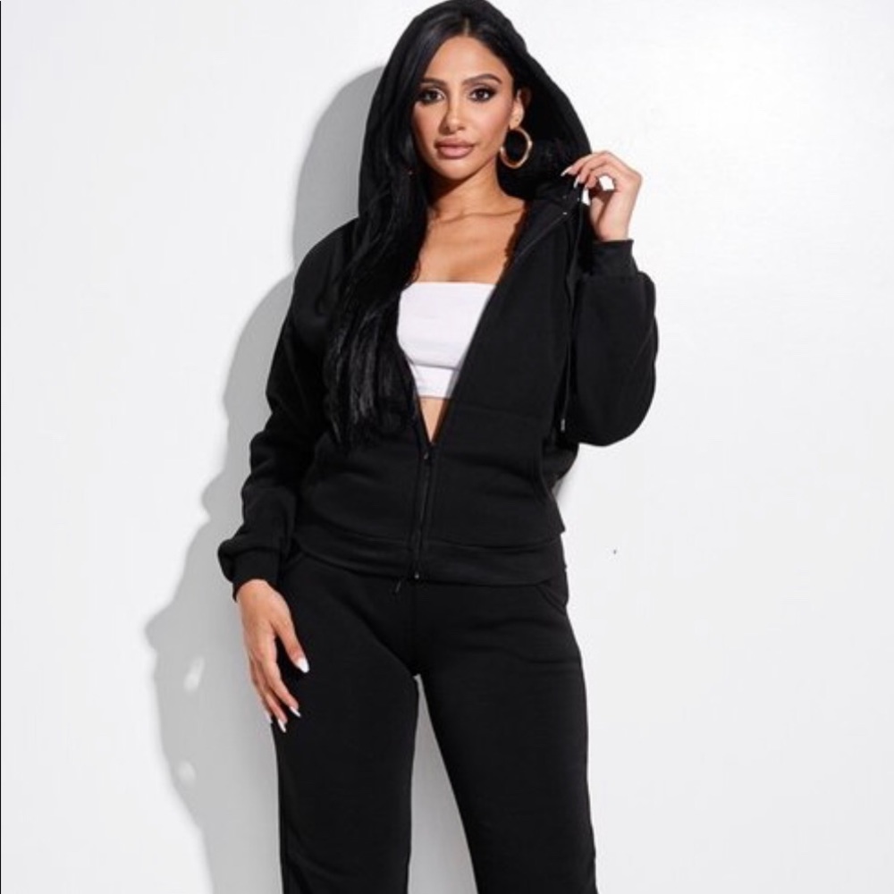 Faux Fur hoodie set
